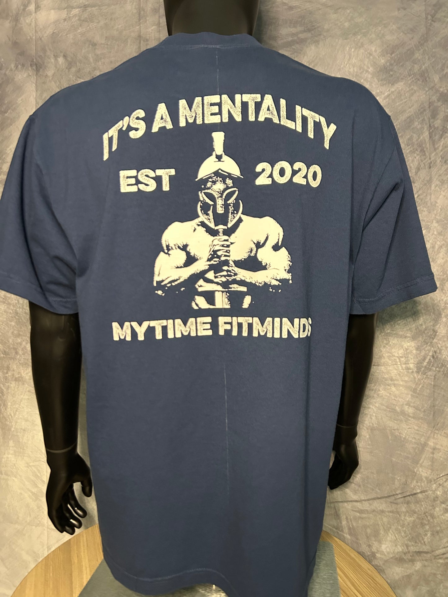 Oversized Spartan - It’s A Mentality Gym Pump Cover #4