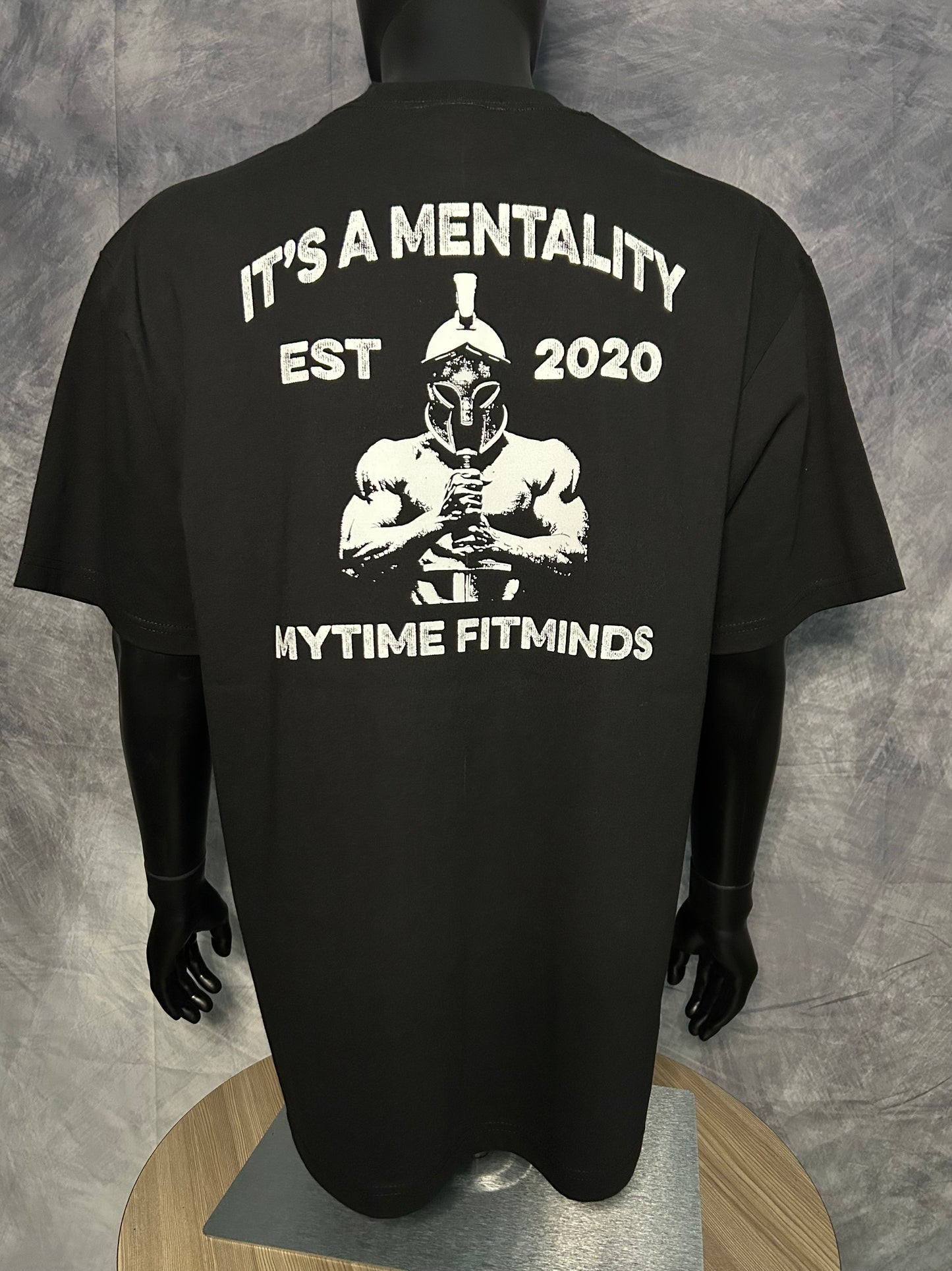 Oversized Spartan - It’s A Mentality Gym Pump Cover #4