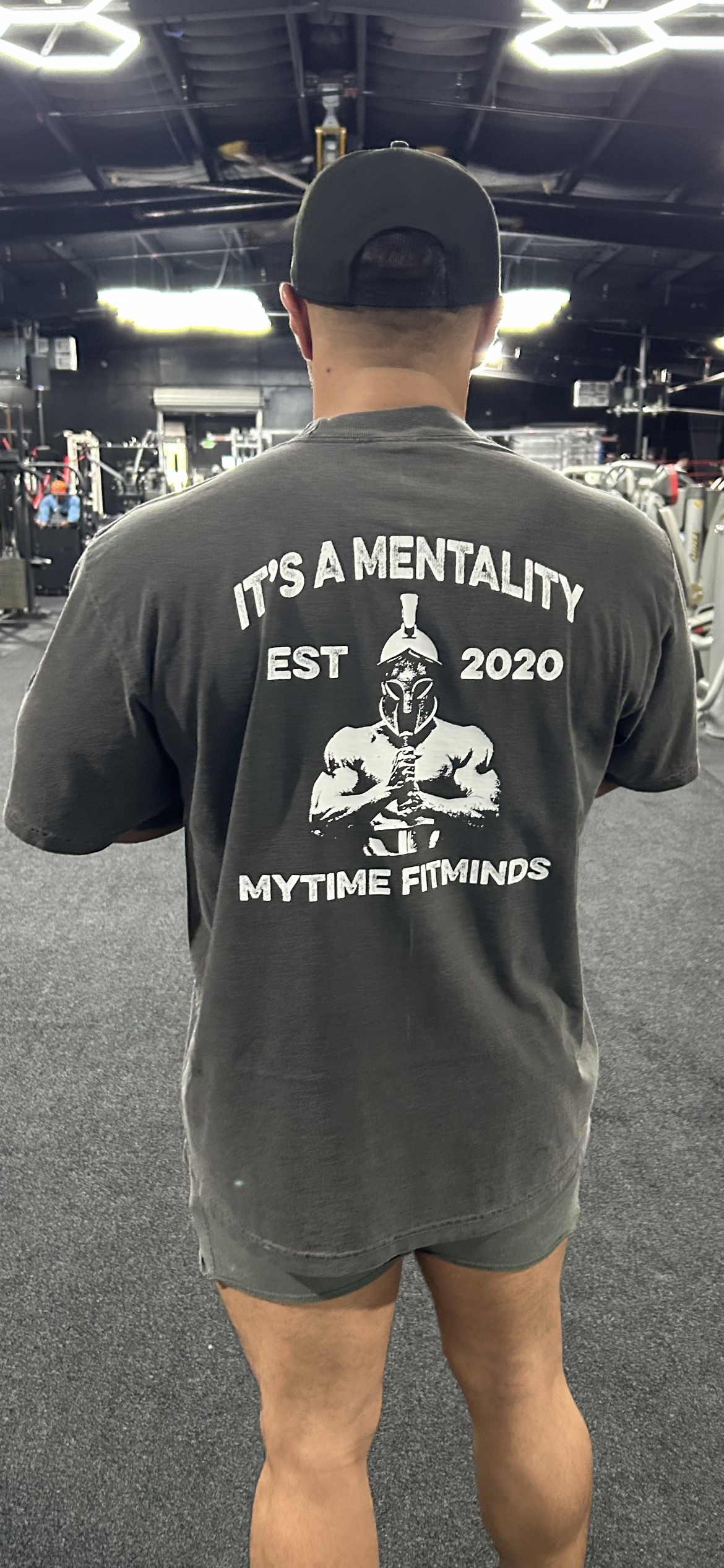 Oversized Spartan - It’s A Mentality Gym Pump Cover #4