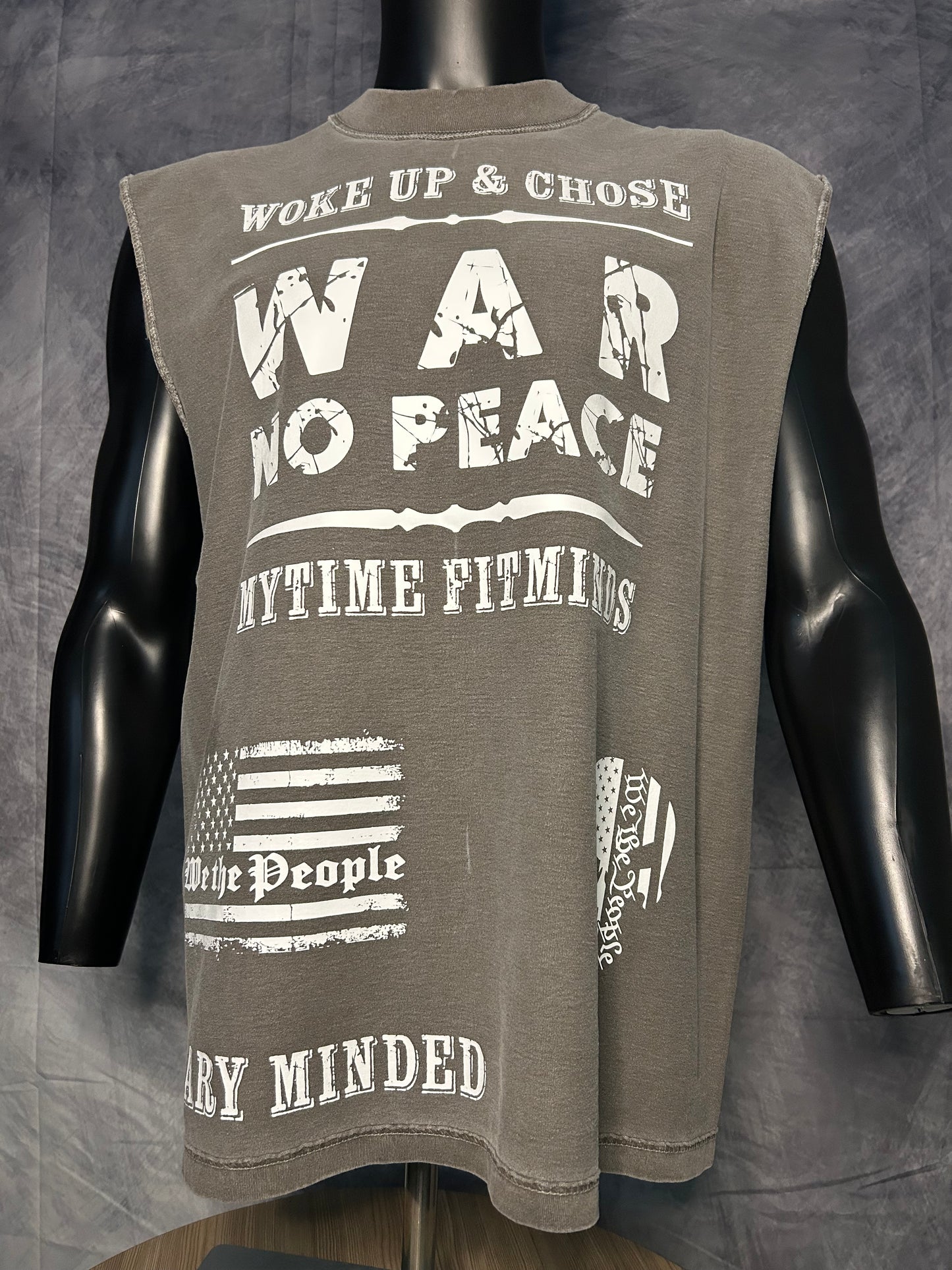 Oversized War No Peace Cut Off-Until I Win #7