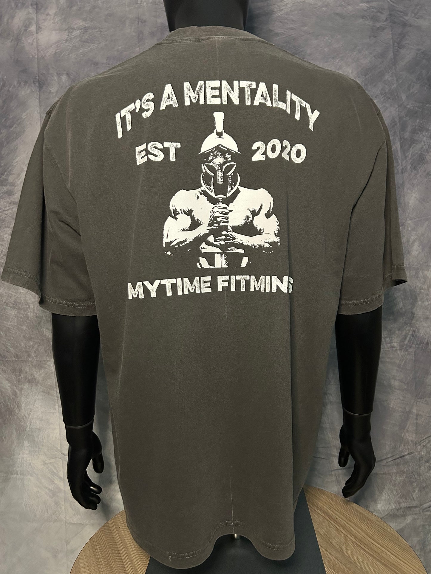 Oversized Spartan - It’s A Mentality Gym Pump Cover #4