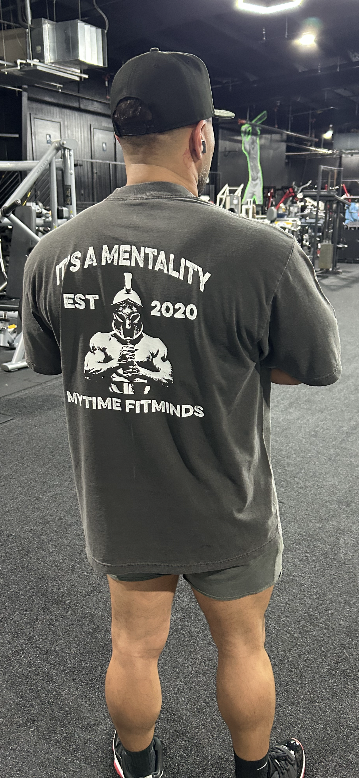 Oversized Spartan - It’s A Mentality Gym Pump Cover #4