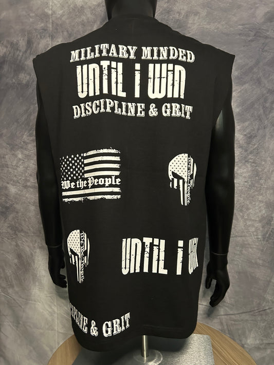 Oversized War No Peace Cut Off-Until I Win #7