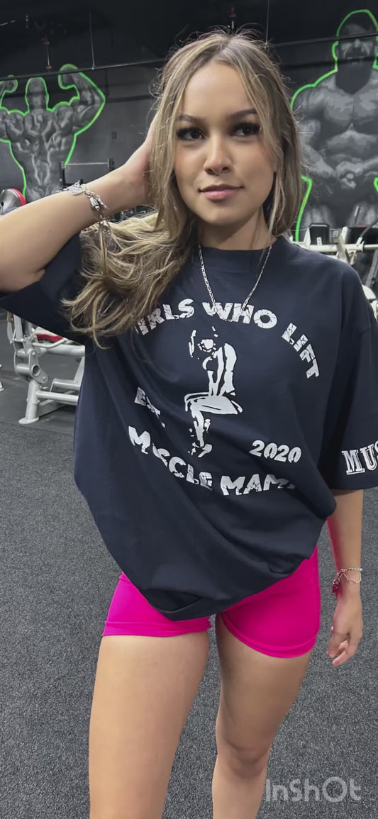 Oversized Muscle Mami Pump Cover - Girls Who Lift #1