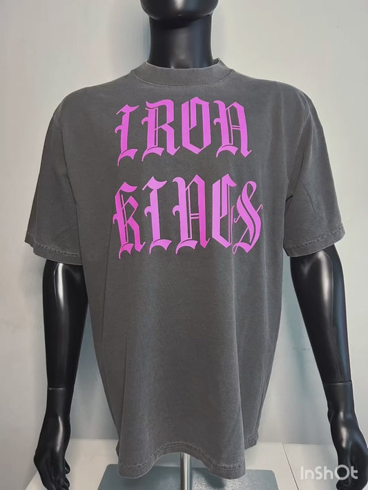 Unisex Oversized Iron Kings Pump Cover